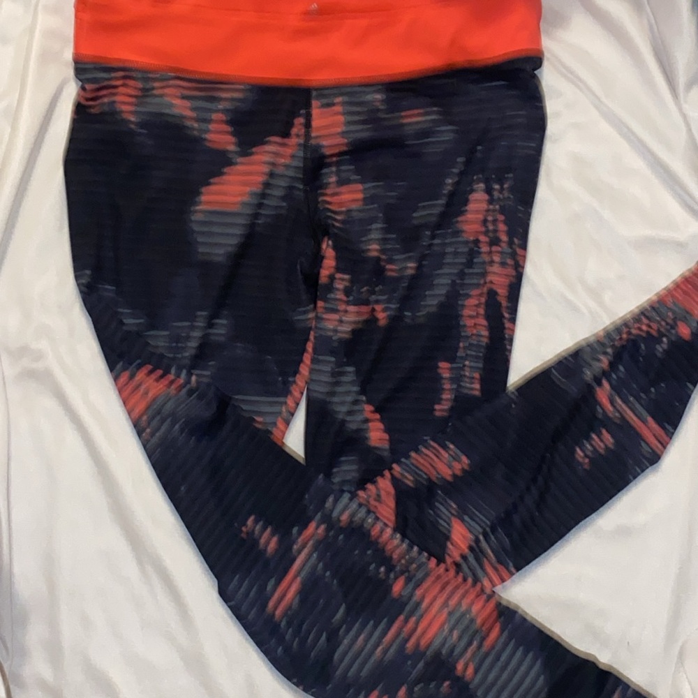 Adidas Dynamic Black and Orange Leggings